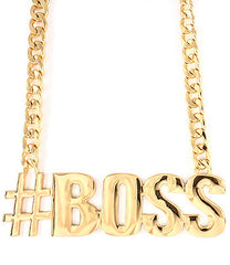 NECKLACE / HASHTAG / BOSS / METAL CASTING