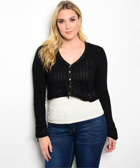 BLACK GOLD PLUS SIZE SWEATER