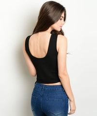 White & Black Top