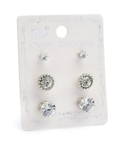 STONE SIZE EARRINGS