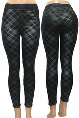 Faux Leather Design Pants/ Leggings