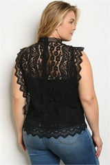 Black Plus Size Top