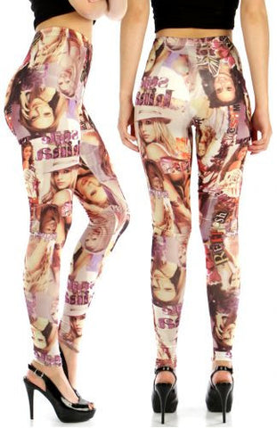 Cover Girl Print Leggings